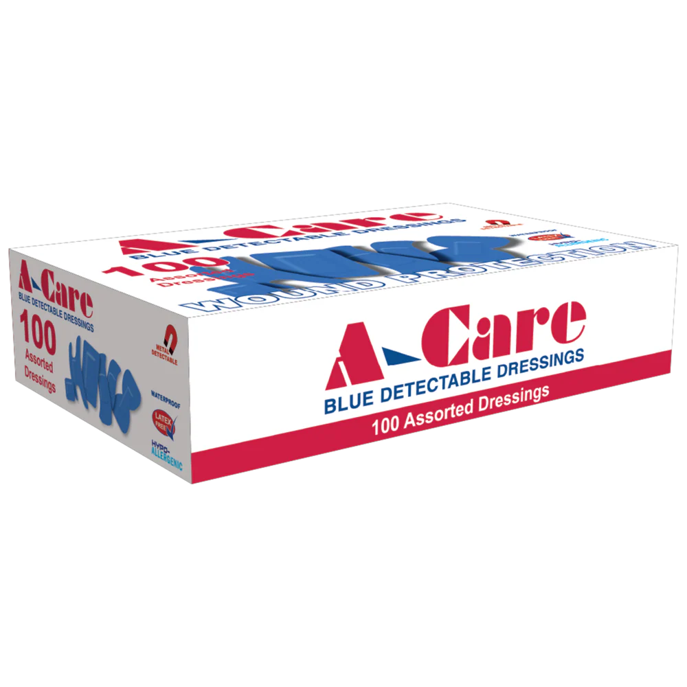 A-CARE Detectable Assorted Dressings Box/100 (Box of 12)