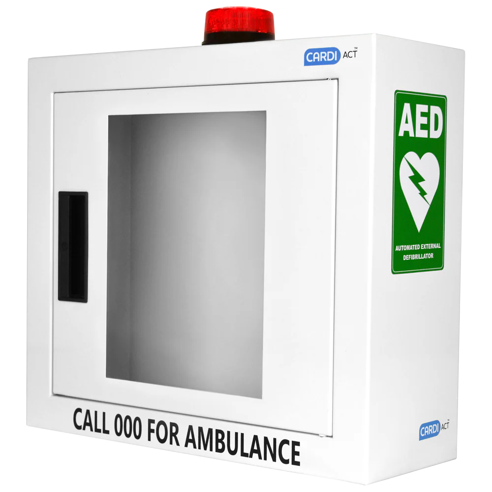 CARDIACT Alarmed AED Cabinet with Strobe Light 42 x 38 x 15.5cm