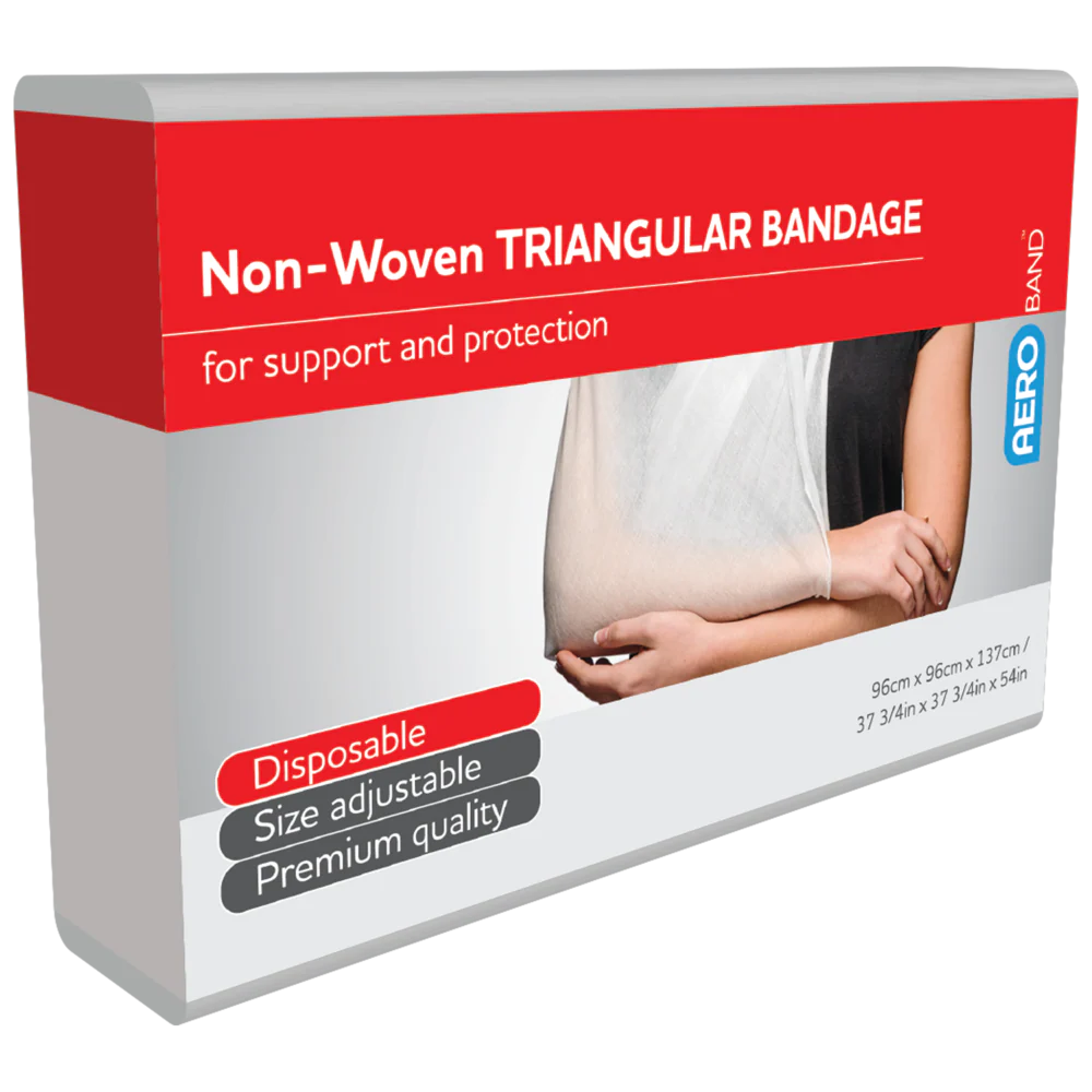 AEROBAND Non-Woven Triangular Bandage 96 x 96 x 137cm Bag/10