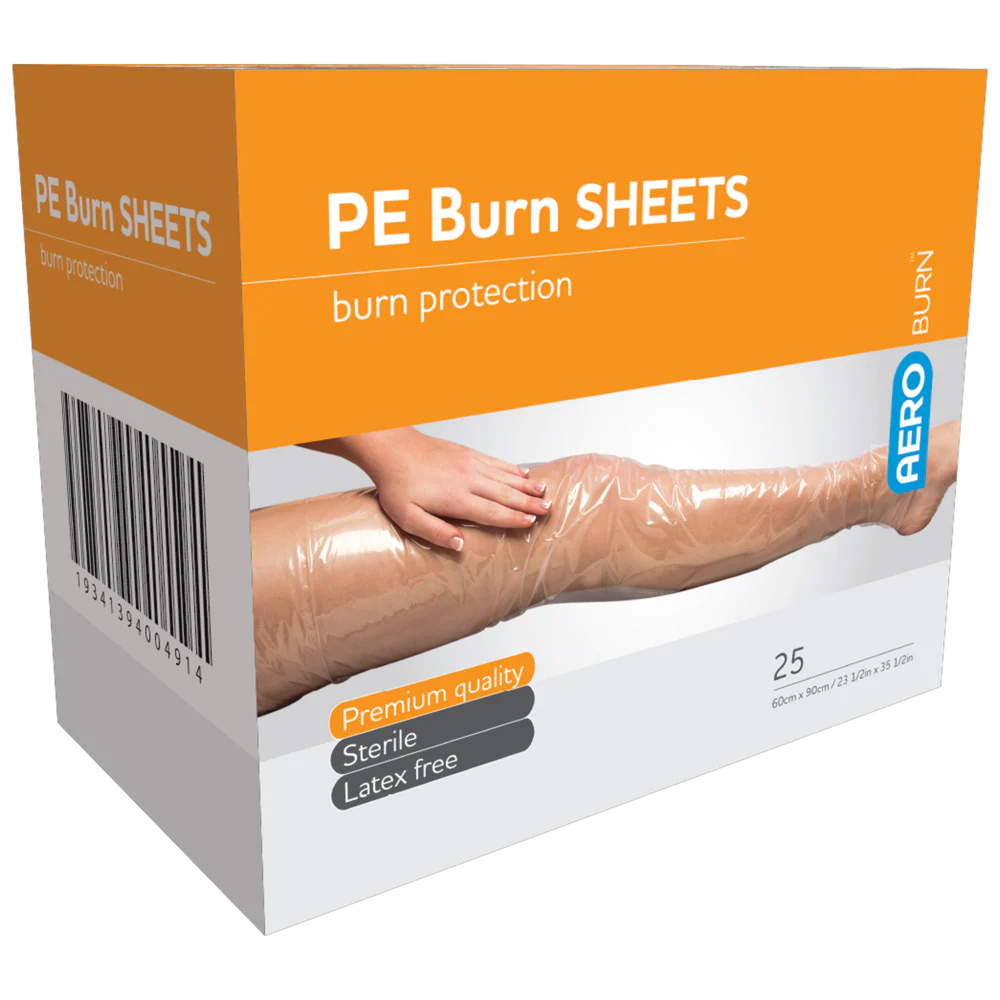 AEROBURN Polyethylene Burn Sheet 60 x 90cm Box/25