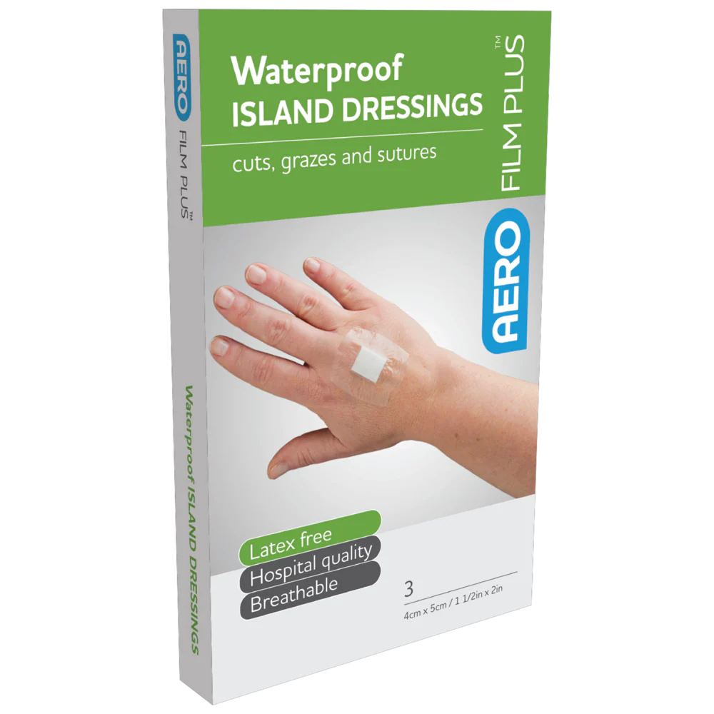 AEROFILM PLUS Waterproof Island Dressing 4 x 5cm Box/3  Env/3