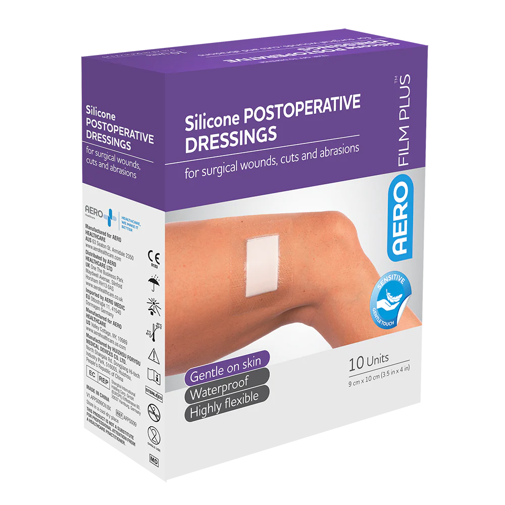 AEROFILM PLUS Sensitive Silicone Postoperative Dressing 9 x 10cm  Box/10