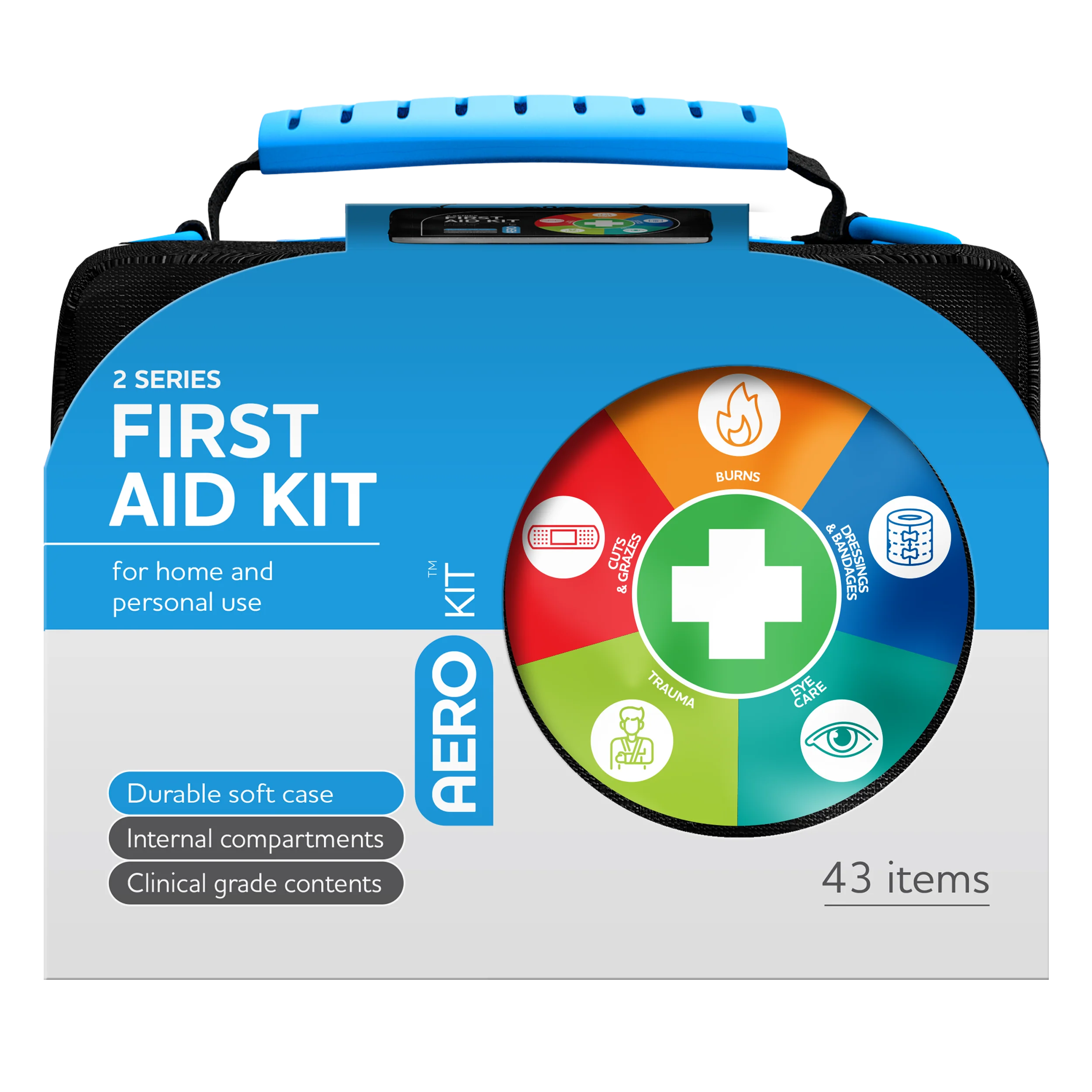 AEROKIT 2 Series First Aid Kit Softpack Black