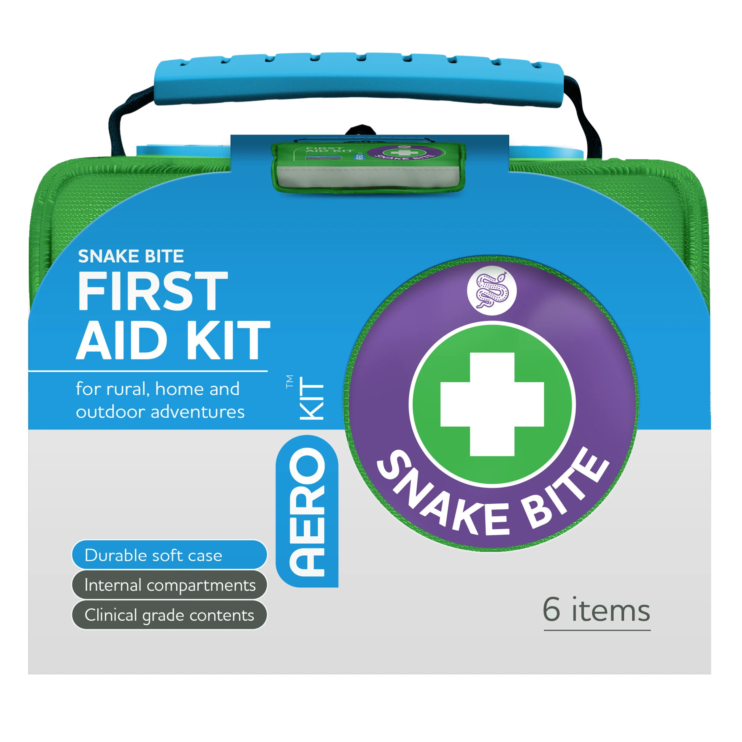 AEROKIT Snake Bite First Aid Kit Softpack Green