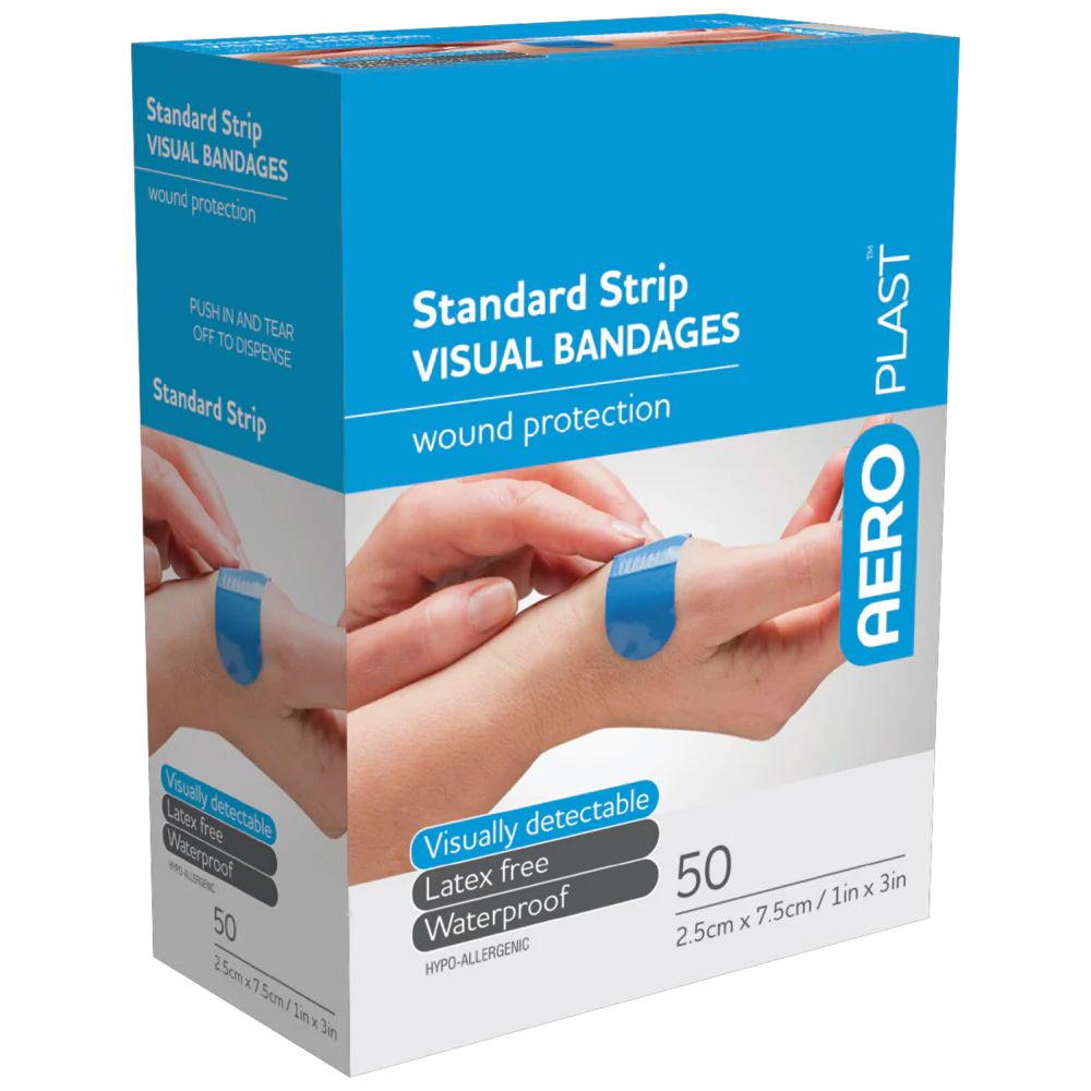 AEROPLAST Premium Visual Strip 7.5 x 2.5cm Box/50 Min Order: 12