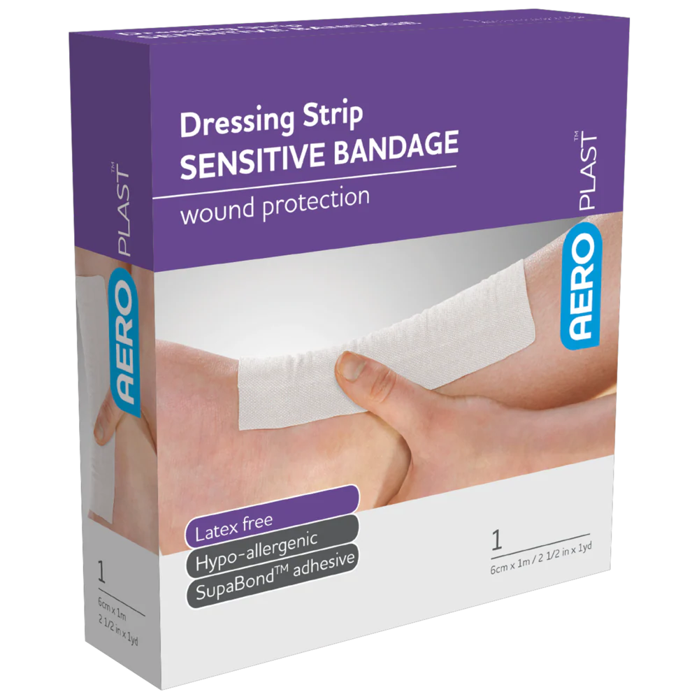 AEROPLAST Sensitive Dressing Strip 6cm x 1M Minimum order x 6