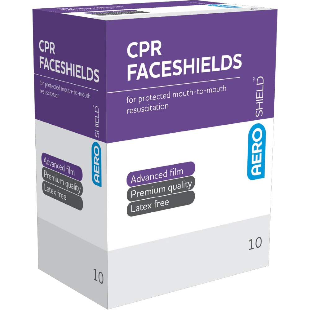 AEROSHIELD Disposable Face Shield in Sachet Box/10