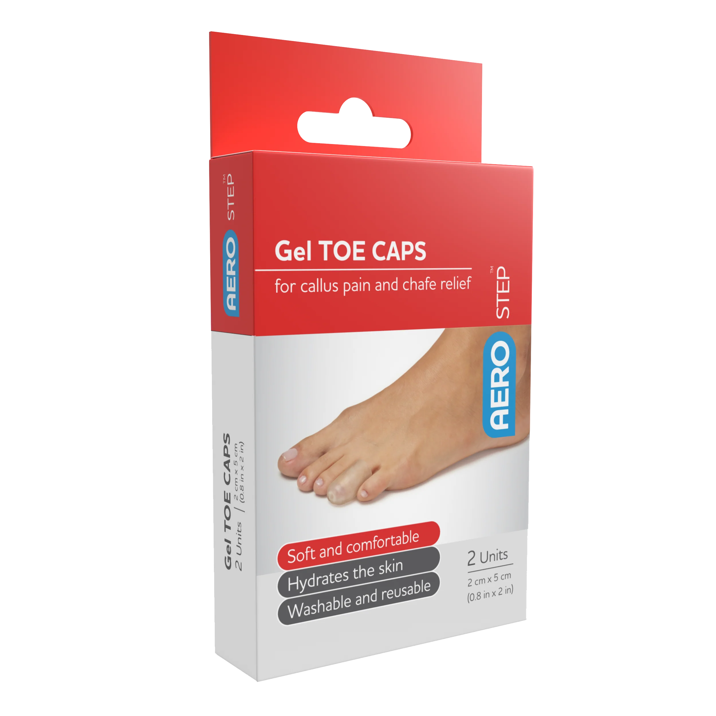 AeroStep&trade; Gel Toe Cap 2pk