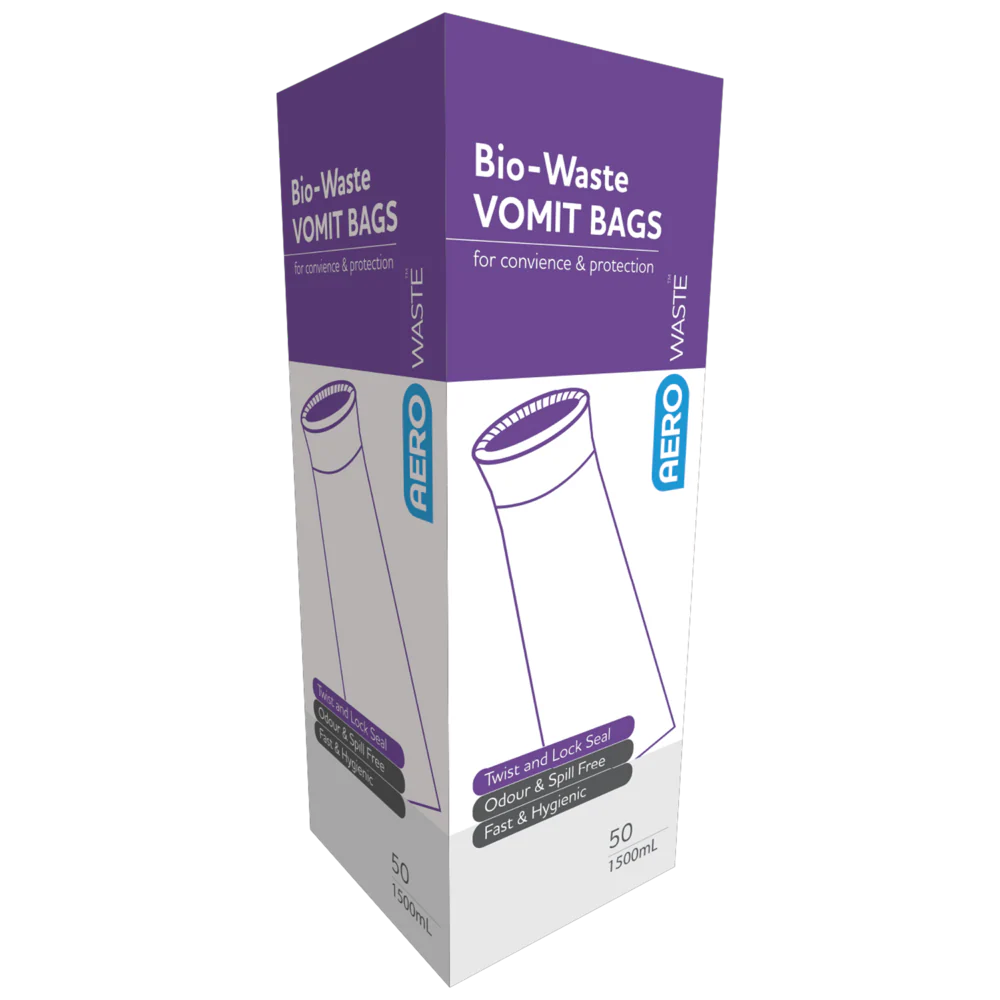 AEROWASTE Bio-Waste Vomit Bag 1500ml Box/50