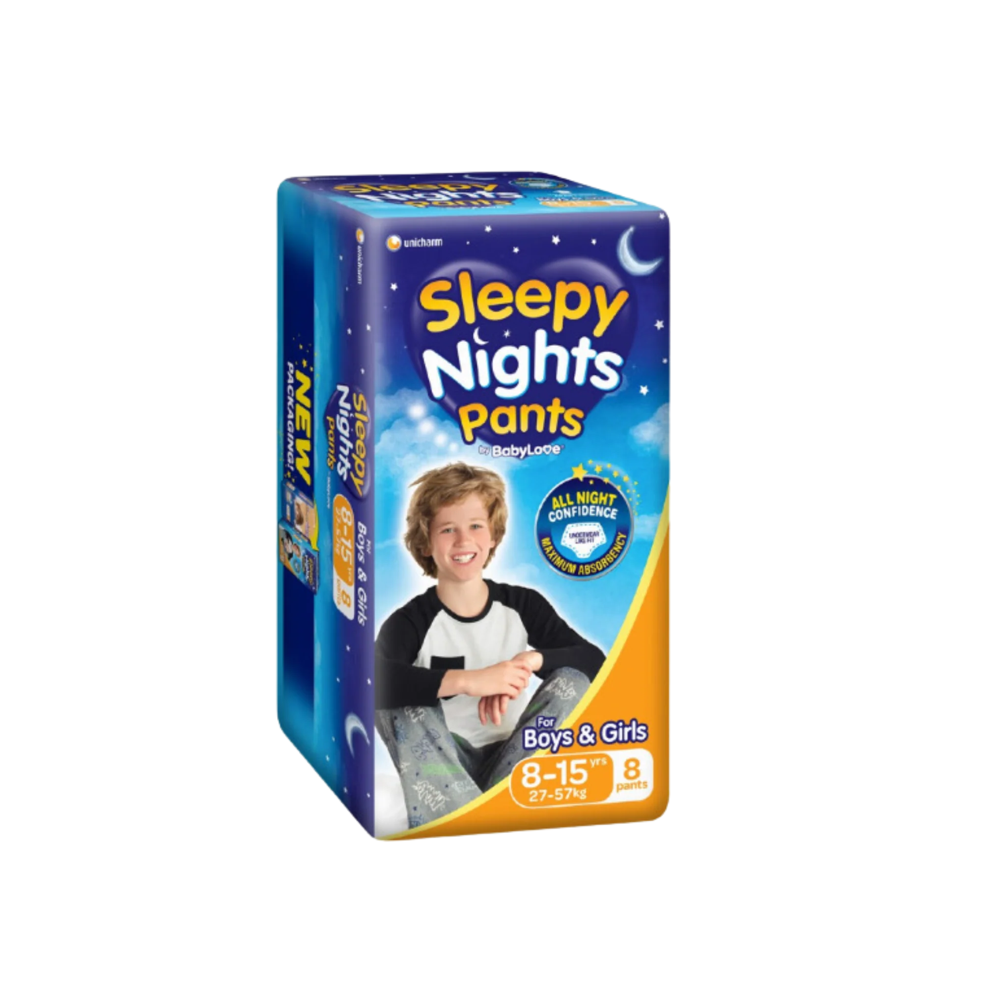 Babylove Sleepy Nights 8-15yo 4x8's