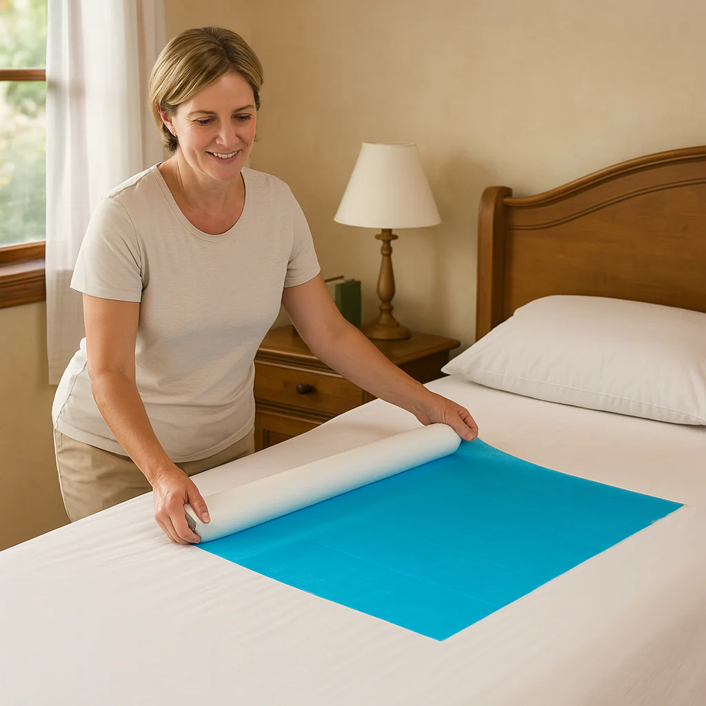 Bed Sheet Roll Waterproof White 72cmW x 80m Perforated 50cm - Image 2