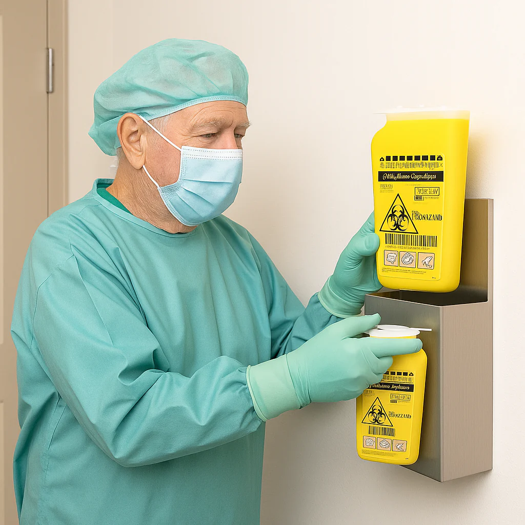 Bio-Hazard Collector B.D. Sharps .87ltr  Insulin 305008 - Image 2