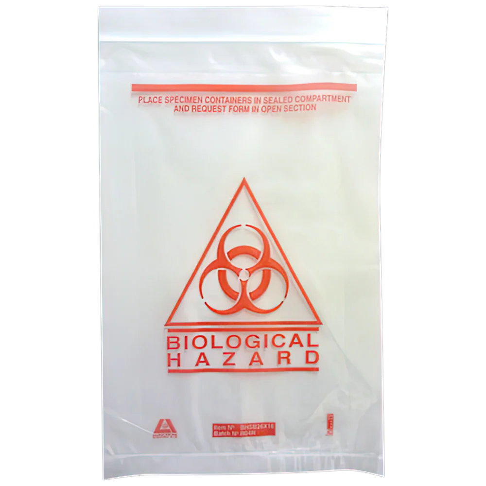 AEROHAZARD Biohazard Clinical Waste Bag 255 x 160mm (Box of 50)