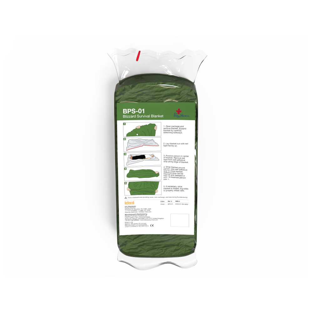 BLIZZARD Green Trauma Blanket 233 x 196cm