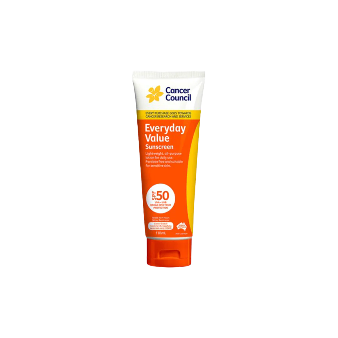 CANCER COUNCIL SPF50 Everyday Value Sunscreen Tube 110mL