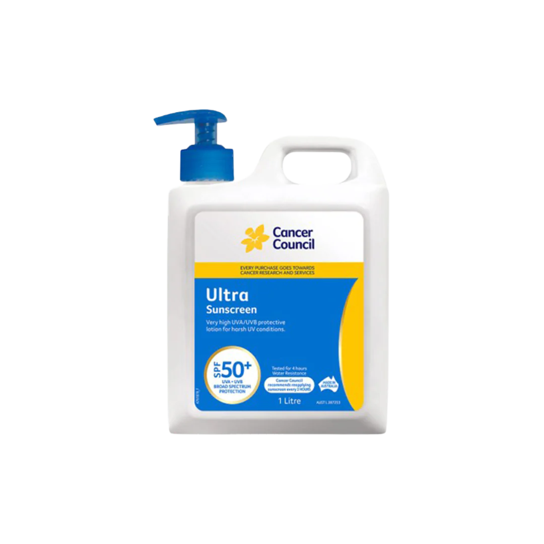 CANCER COUNCIL SPF50+ Ultra Sunscreen Pump 1L (Box of 6)