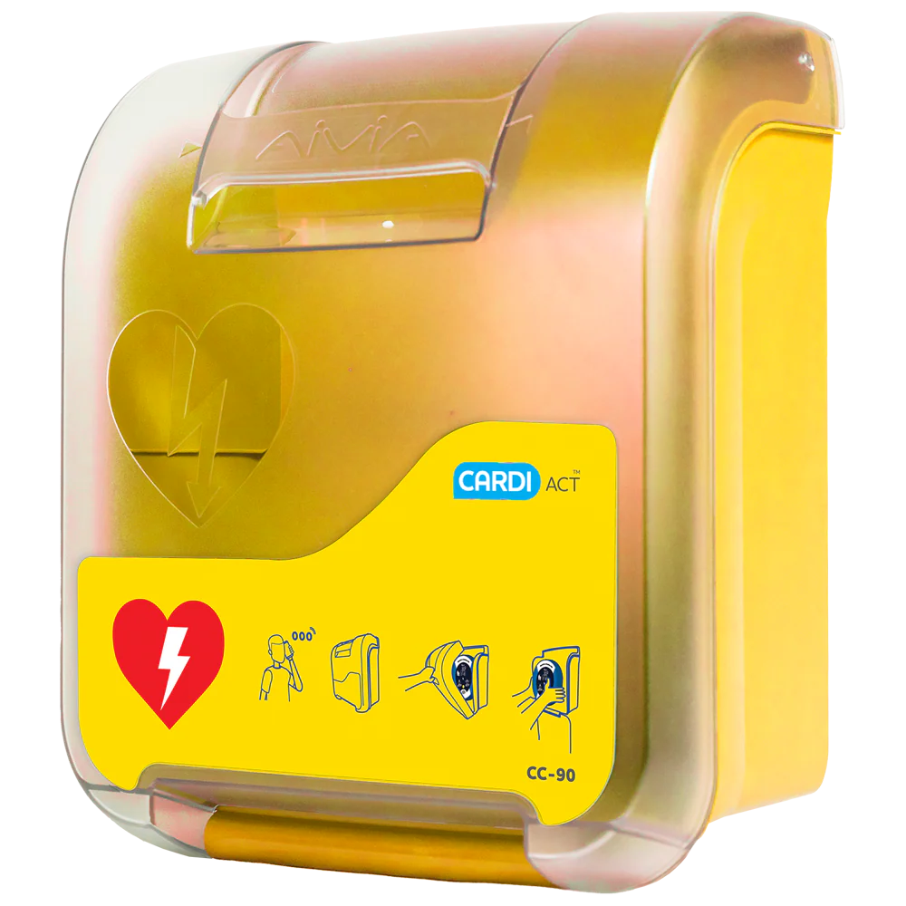 CARDIACT Alarmed AED Cabinet (Yellow)