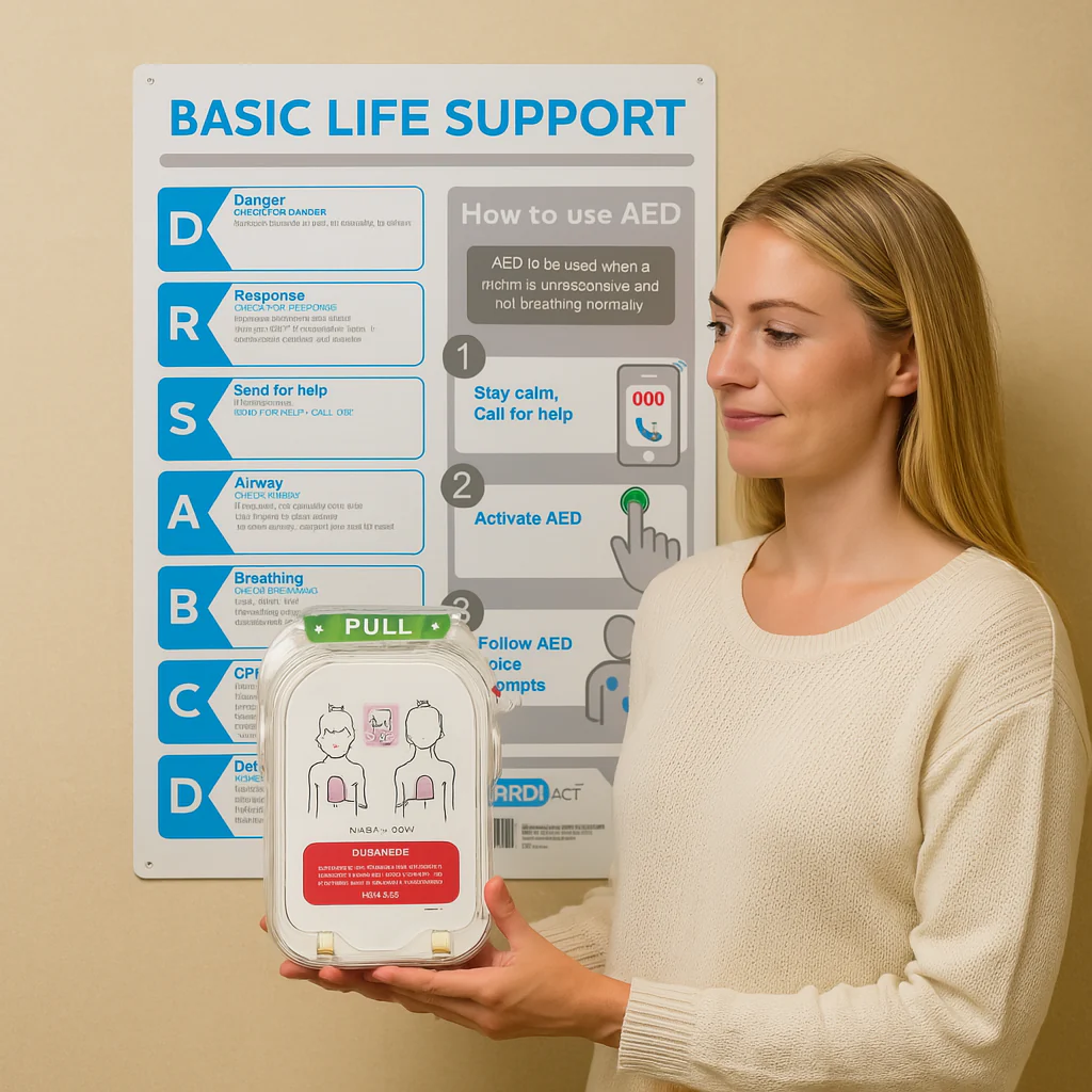 CARDIACT Poly CPR Wall Chart 30cm x 45cm - Image 2