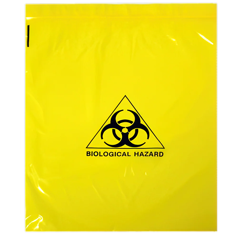 AEROHAZARD Biohazard Clinical Waste Bag 4L - Press Seal, 30um (250 x 300mm) (Box of 50)