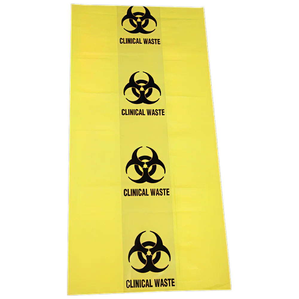 AEROHAZARD Biohazard Clinical Waste Bag 50L - 55um (630 x 800mm)(Box of 10)