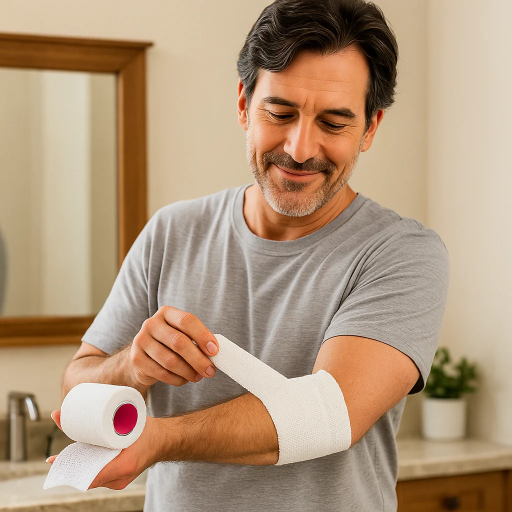 Cohesive Gauze Bandage 6cm x 4m Peha-Haft L.F - Image 2