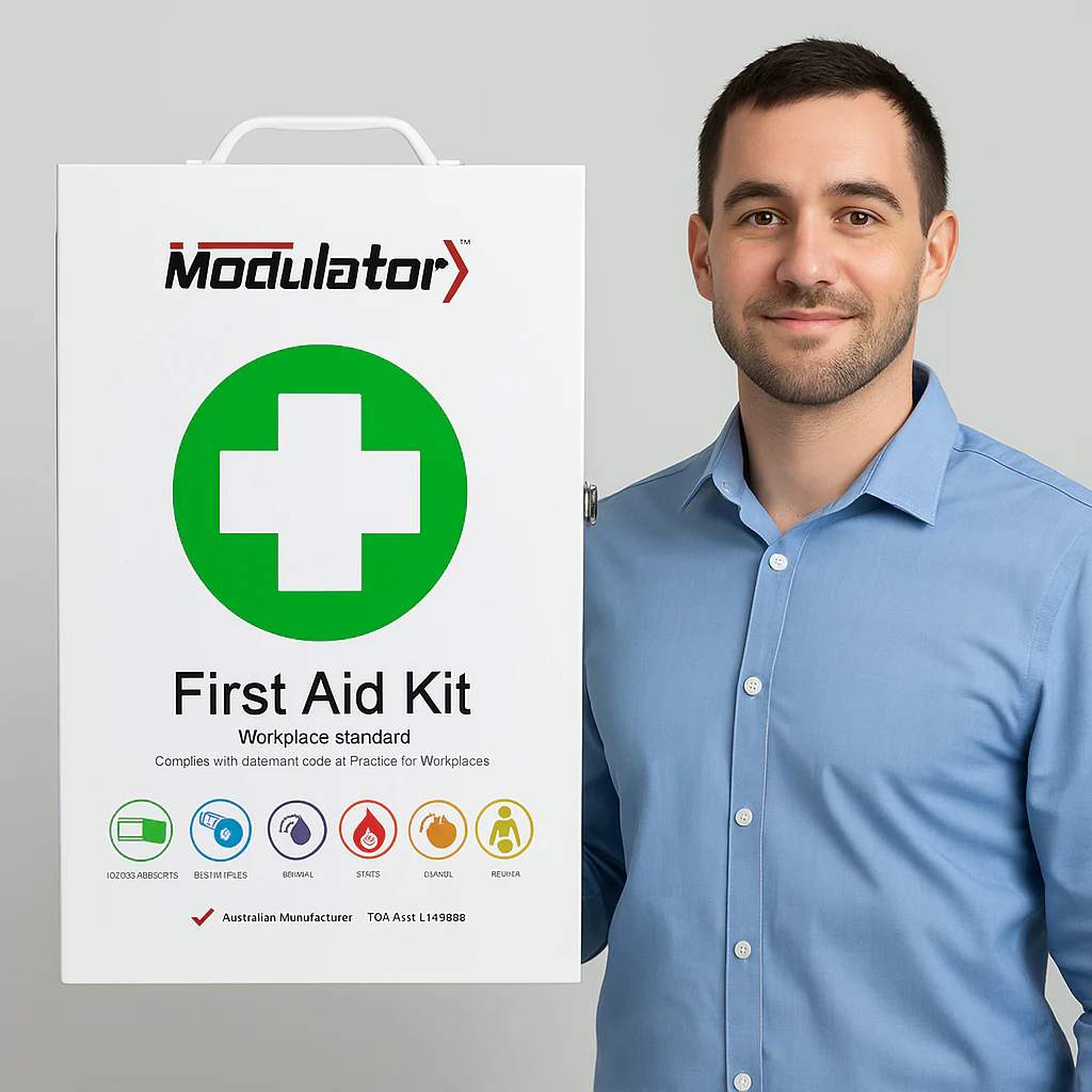 CUSTOM Modulator Metal Cabinet First Aid Kit - Image 2