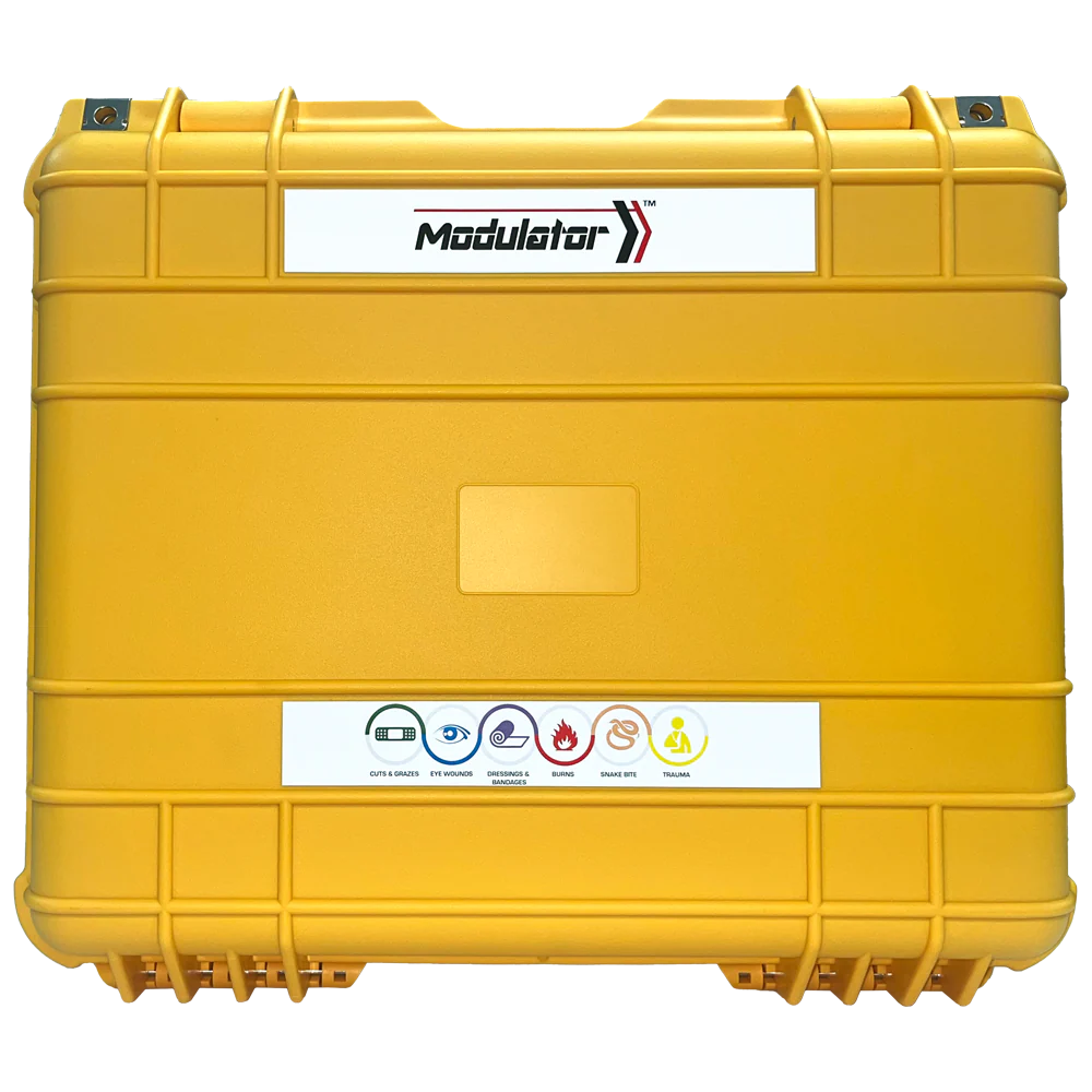 CUSTOM MODULATOR Waterproof Tough First Aid Kit 43 x 38 x 15.4cm