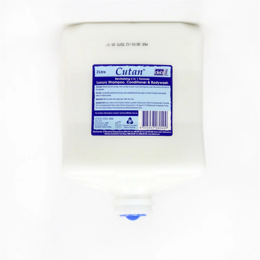 Cutan 3 In 1 Hair & Body Wash 2ltr Cartridge