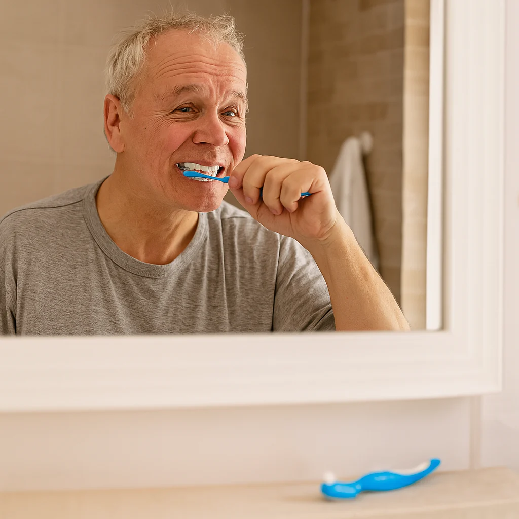Denture Brush Blue - Image 2