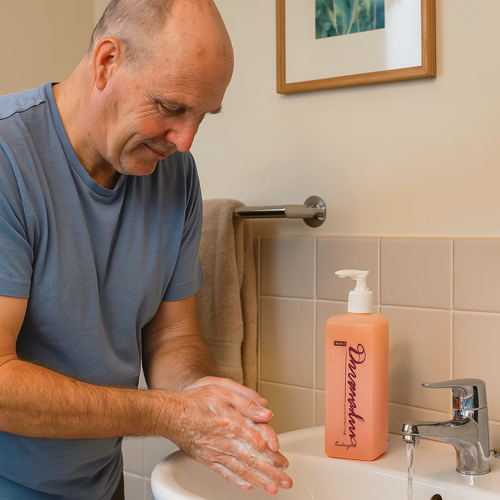 Dermalux Hand Soap Peach 500ml - Image 2