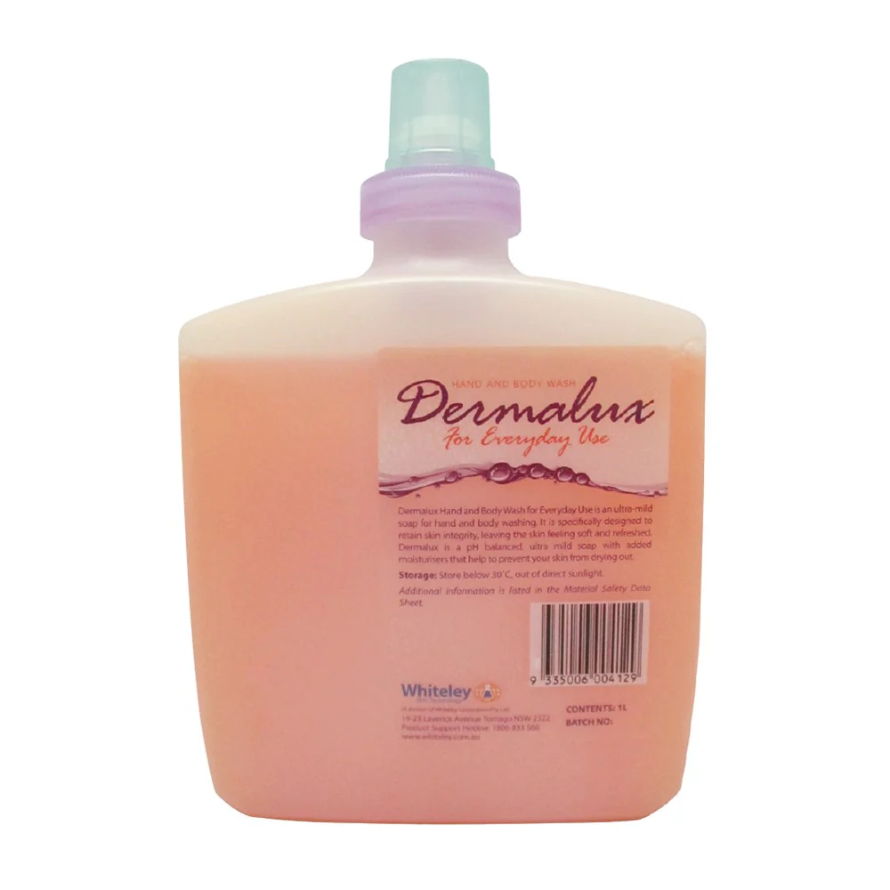 Dermalux Hand Soap Peach 6 x 1 Litre