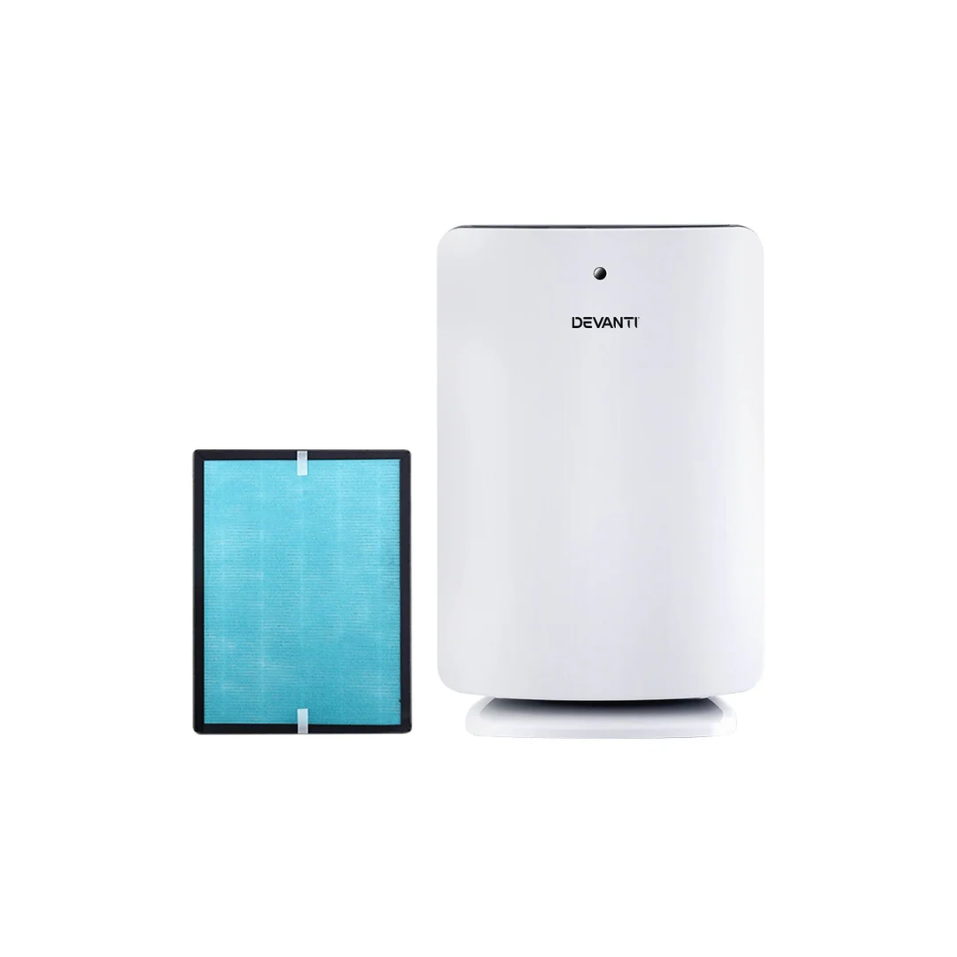 Devanti Air Purifier Freshener Carbon HEPA Filter Home Office Odour Cleaner - Image 4
