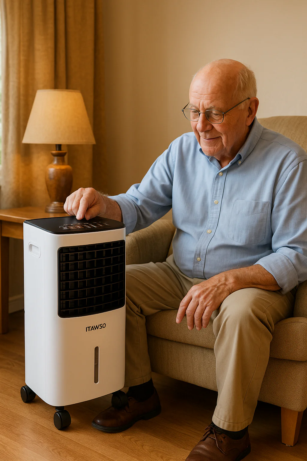 Devanti Evaporative Air Cooler Conditioner Portable 8L Cooling Fan Humidifier - Image 10