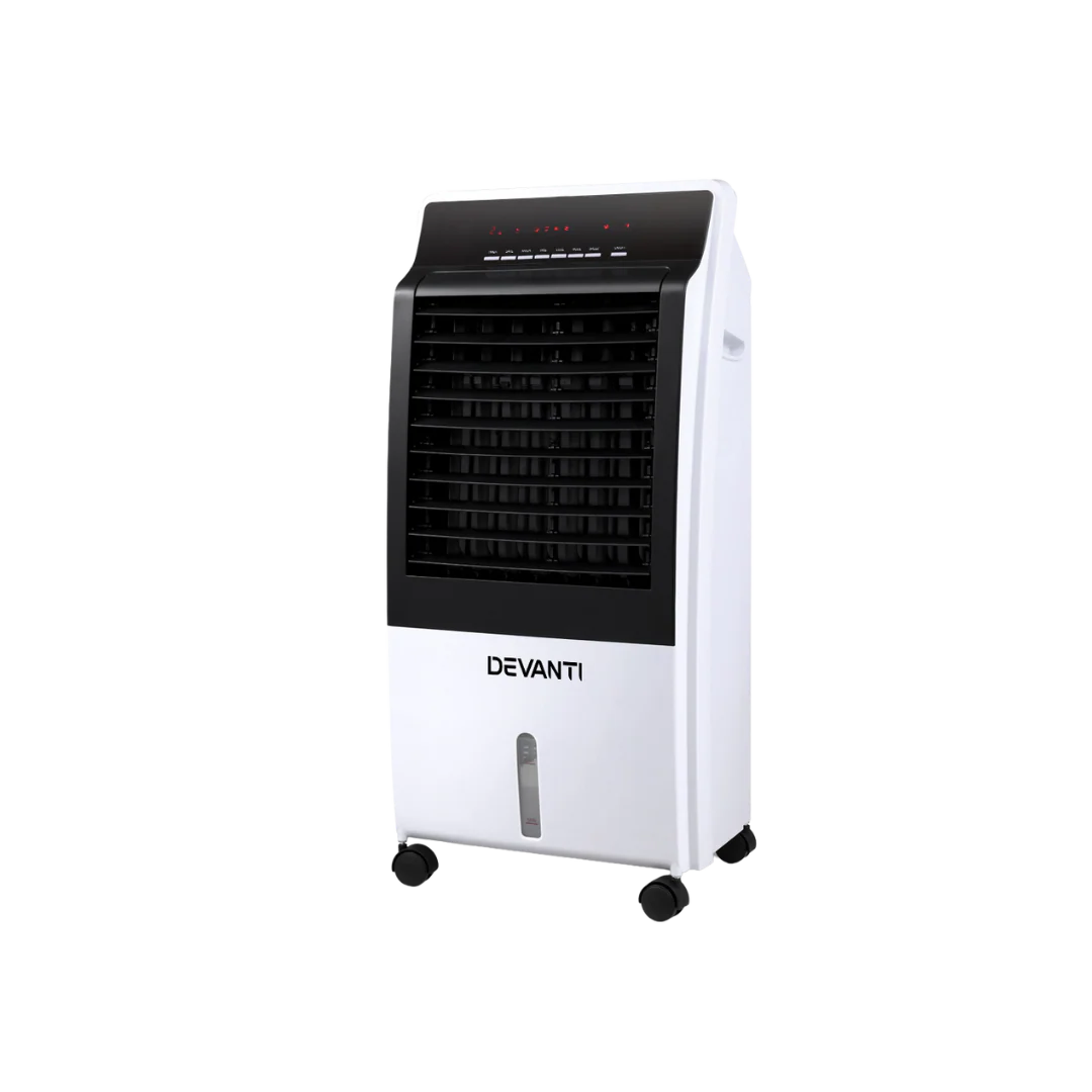 Devanti Evaporative Air Cooler Potable Fan Cooling Remote Control LED Display - Image 2