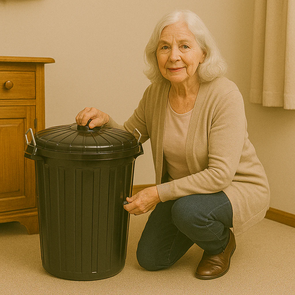 Edco 73L Garbage Bin with Lid - Image 2