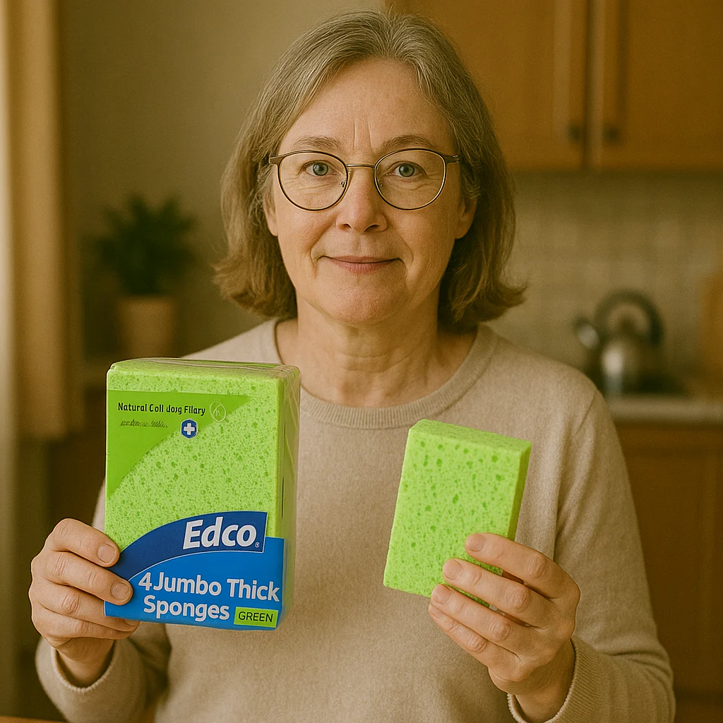 Edco Jumbo Sponge 4 Pack - Green - Image 2