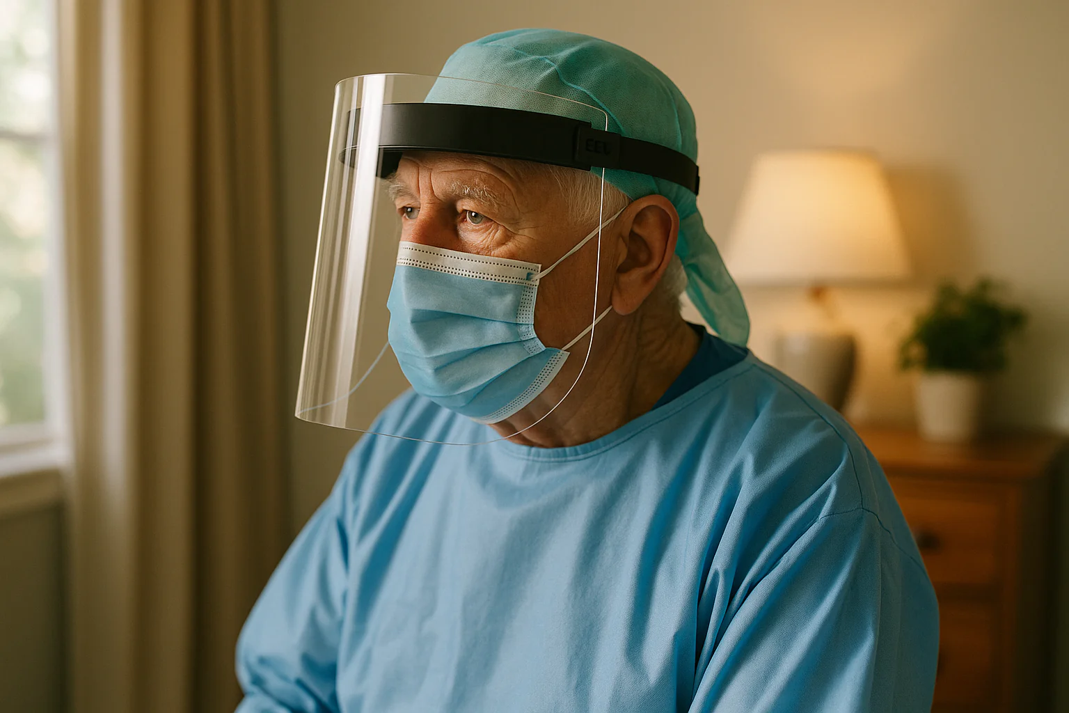 EGR Medical Face Shield Reusable Black - Image 2