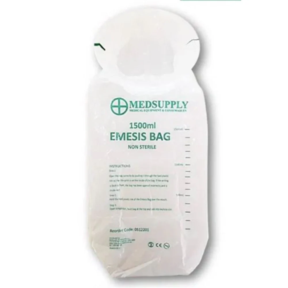 Emesis Vomit Bags 1500ml  0.04mm Thick C600