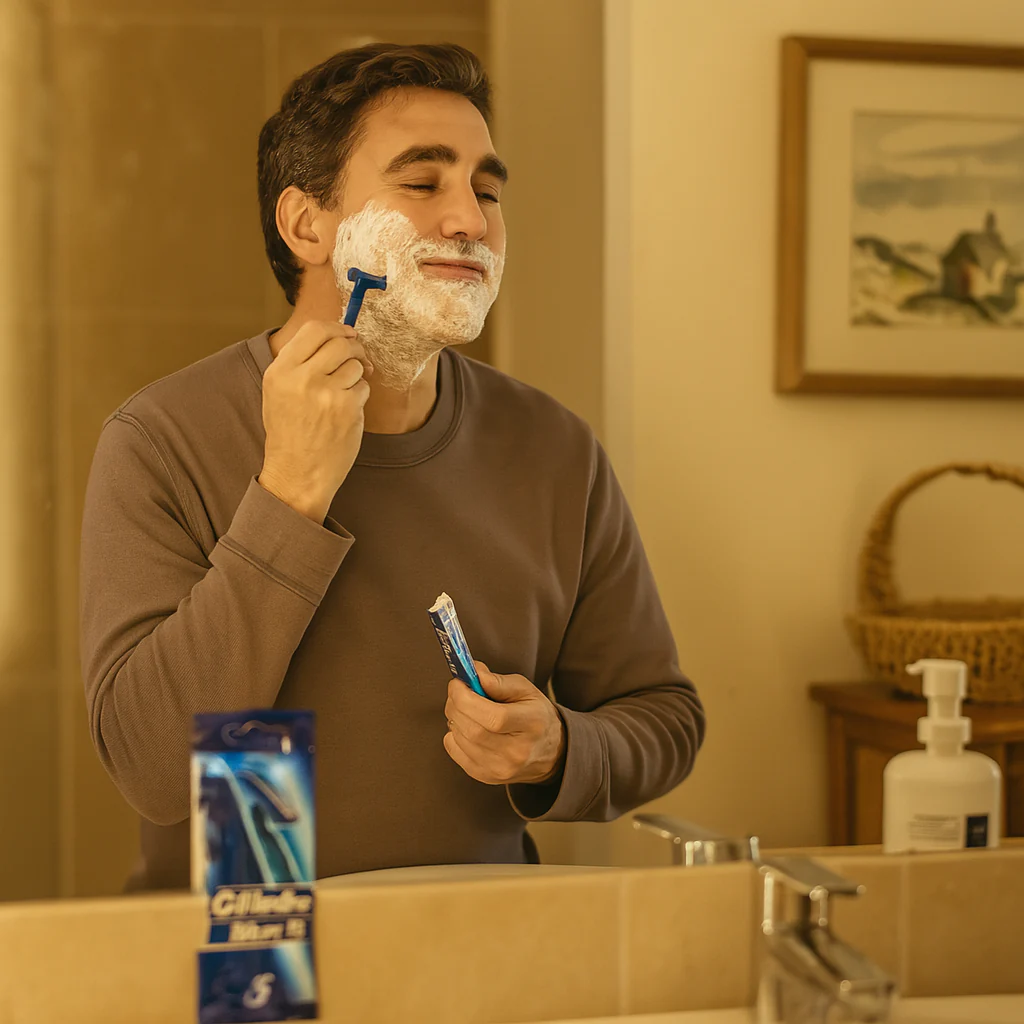 Gillette Blue 2 Razor Twin Blade Fixed Pack 5 - Image 2