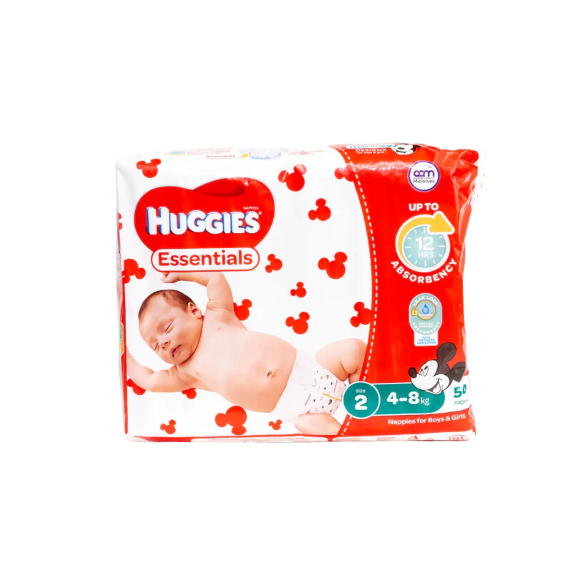 Huggies Essentials Infant - Box of 4x54's