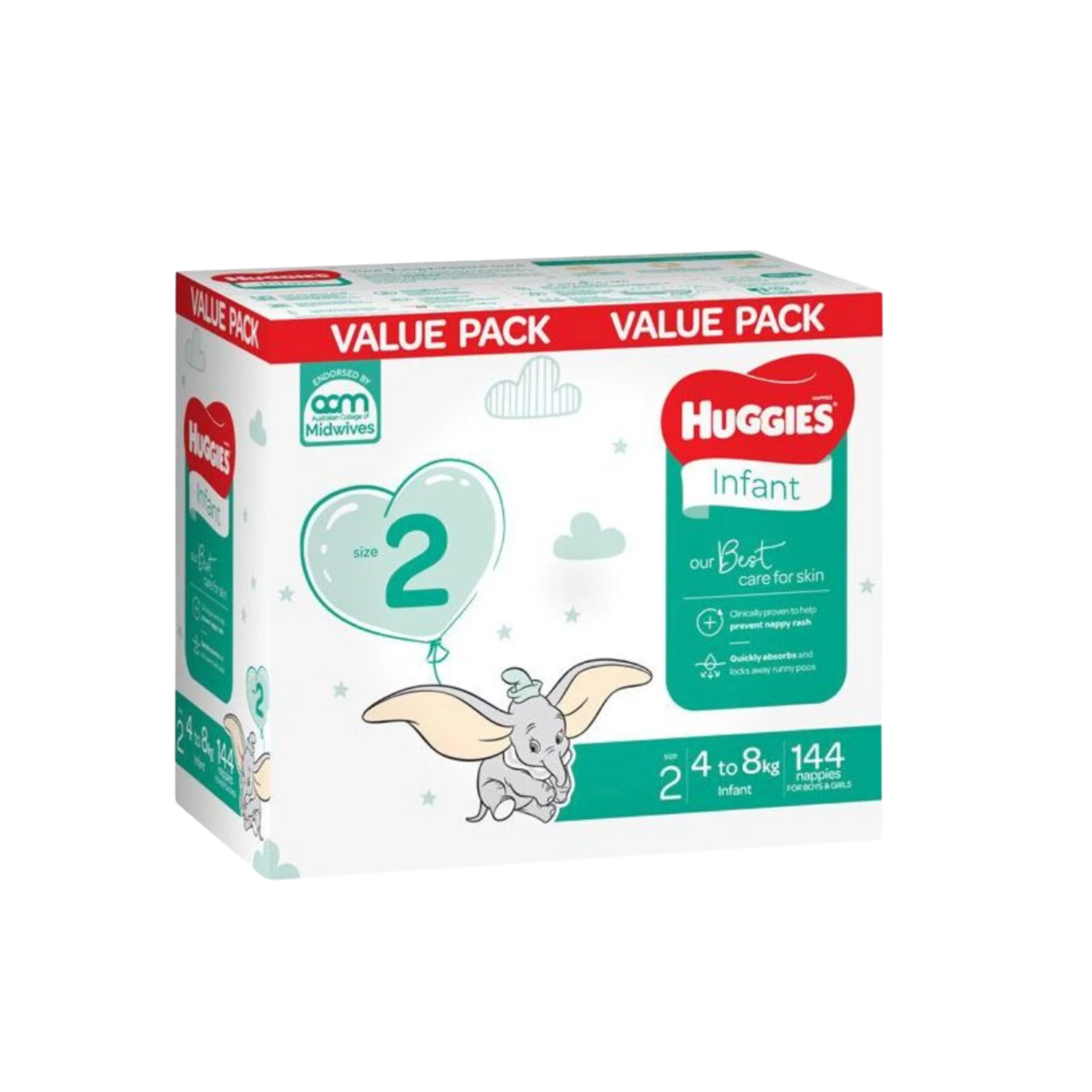 Huggies Infant Box 144's