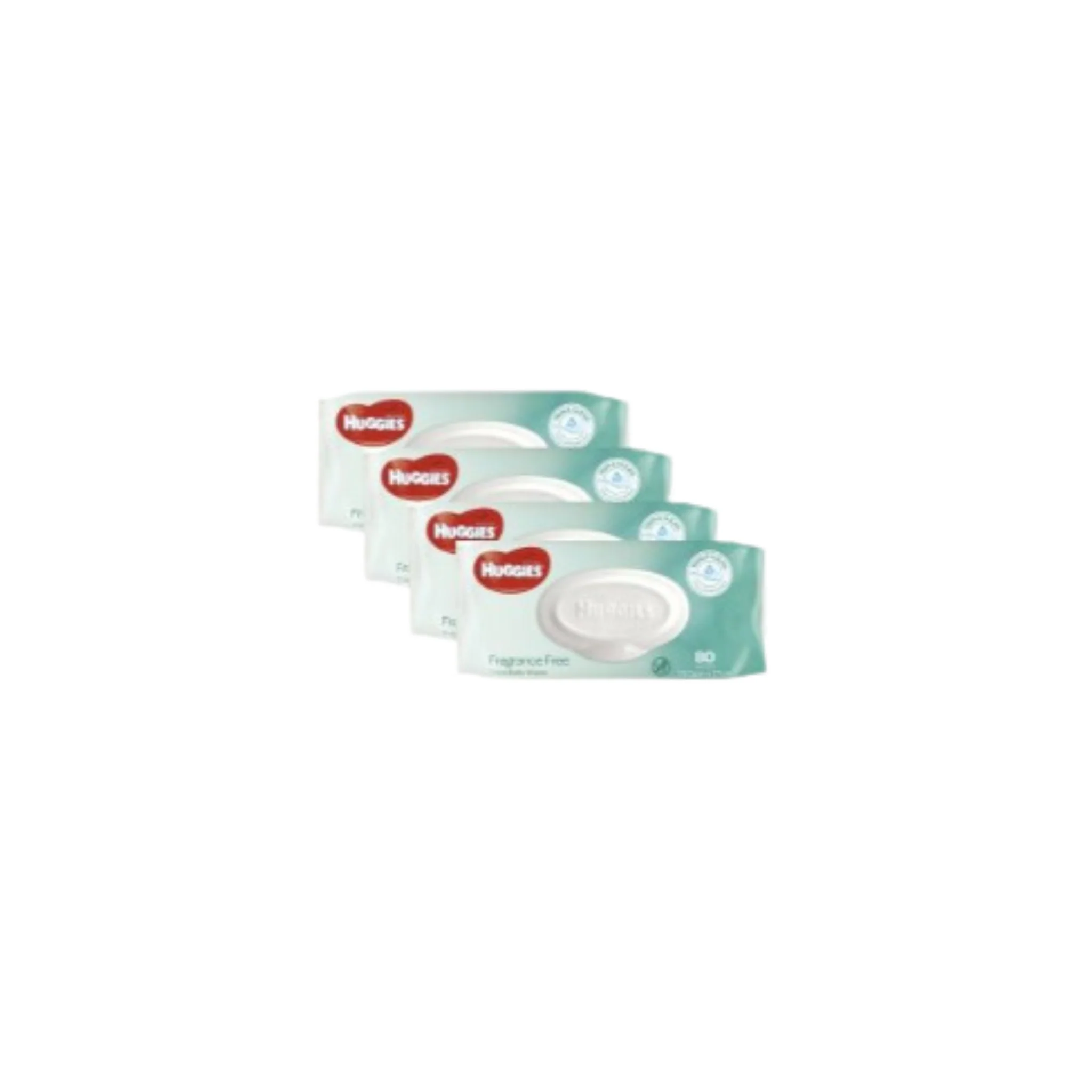 Huggies Wipes Unscented Box of 4x80's