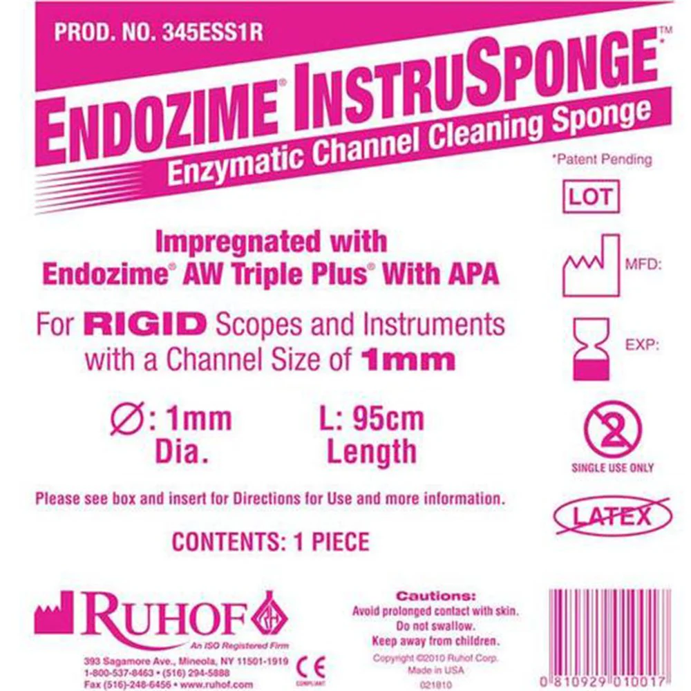 Instrusponge for Rigids 1mm x 95cm Pink
