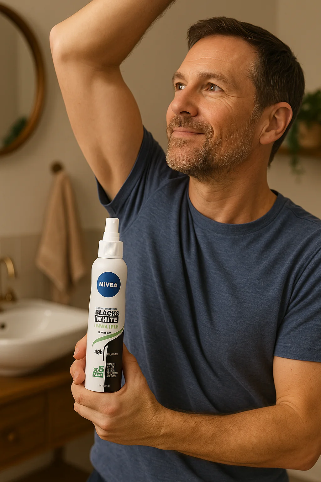 Nivea Deodorant Spray Invis B&W Fresh 250ml - Image 2