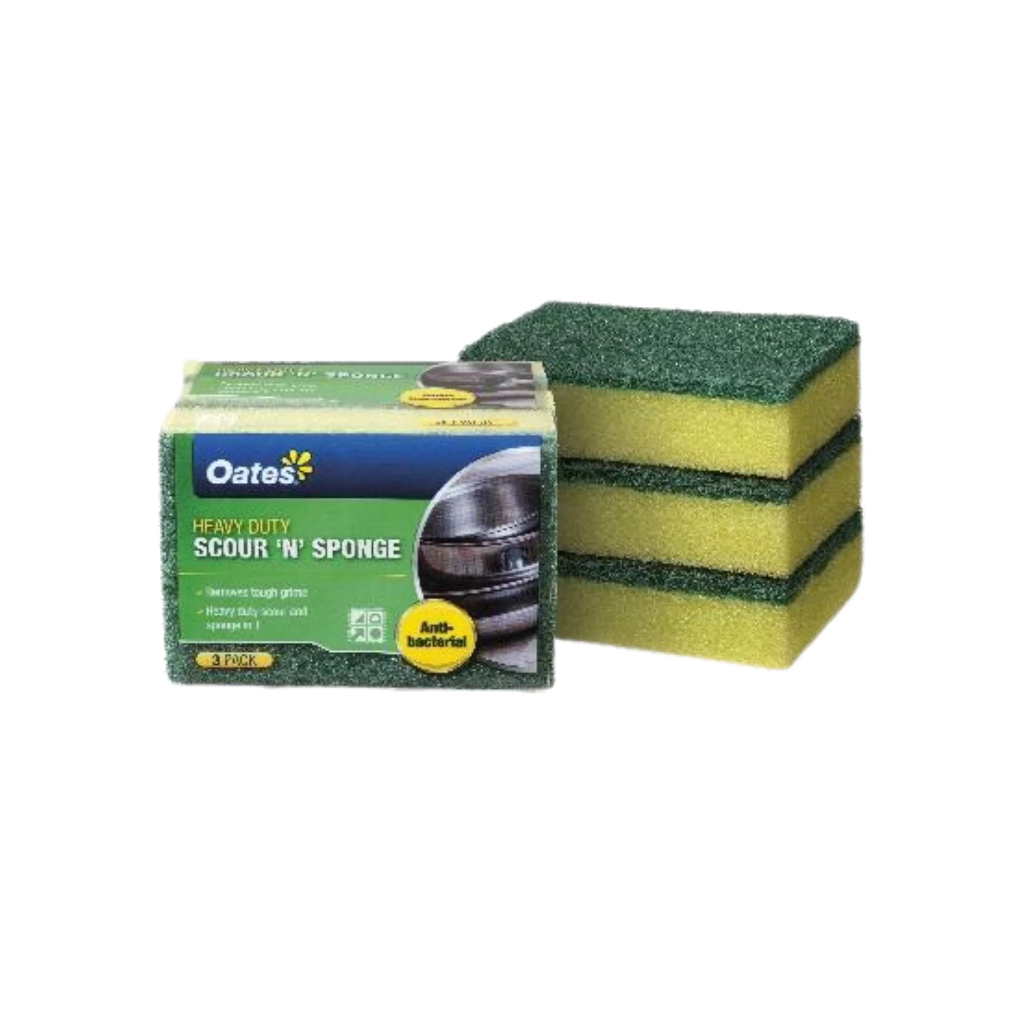 Oates Sponge & Scour 3 Pack