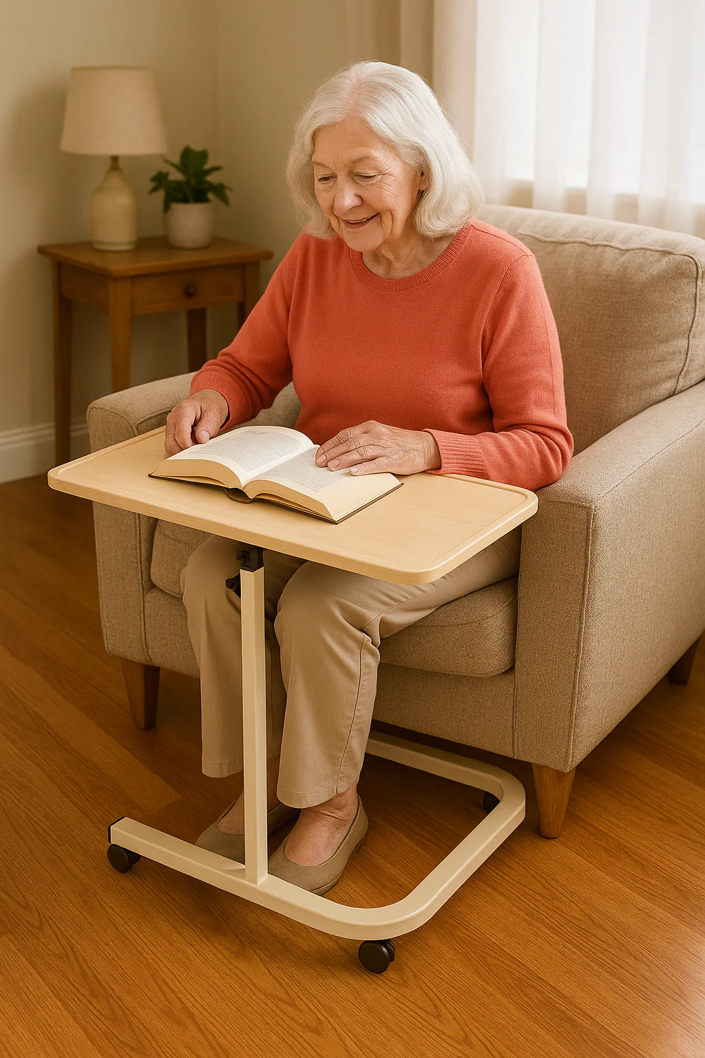 Over Bed/Chair Table Beechwood - Image 3