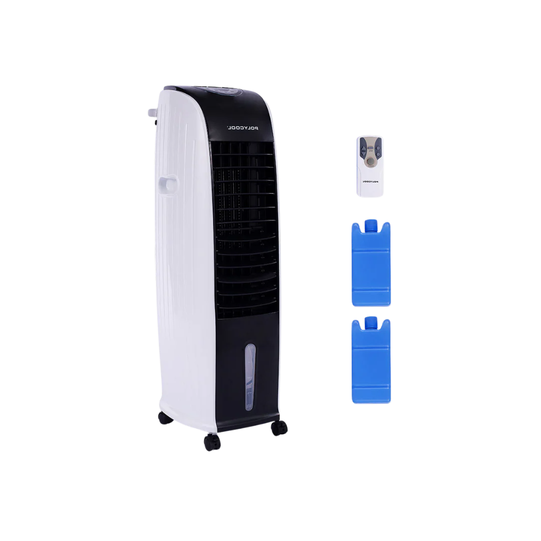 POLYCOOL 8L Portable Evaporative Air Cooler 24 Hour Timer 4 in 1 Cooling Fan