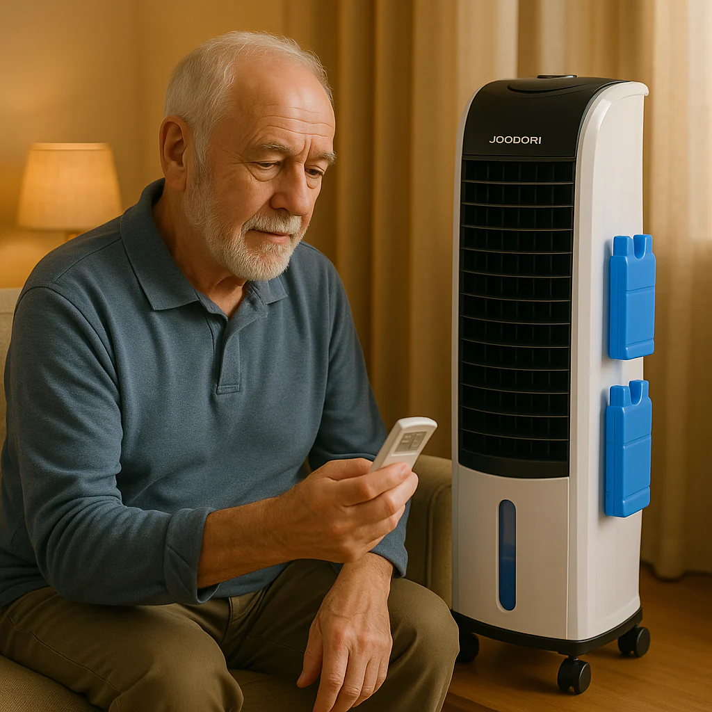 POLYCOOL 8L Portable Evaporative Air Cooler 24 Hour Timer 4 in 1 Cooling Fan - Image 6
