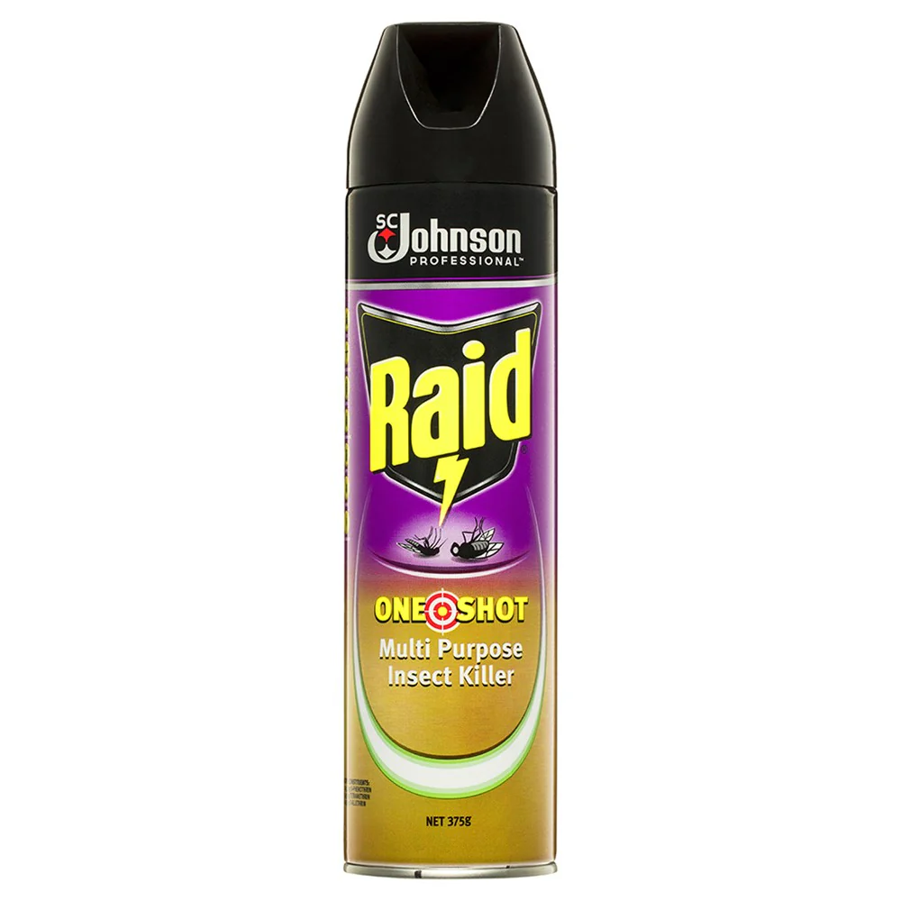 Raid One Shot Multi Purpose Insect Killer Citrus 375g Can