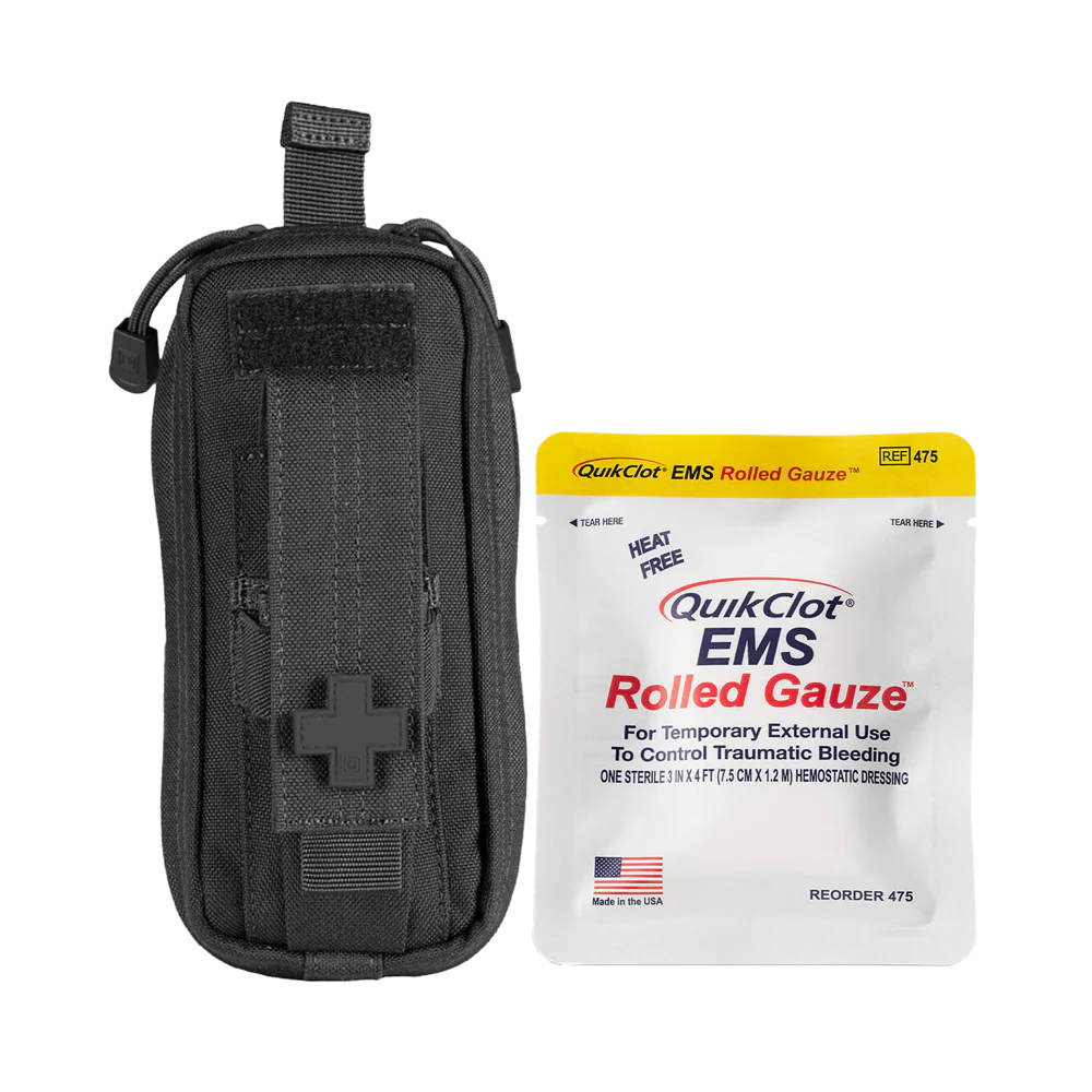 RAPIDSTOP Bleeding Control Kits - Small, Tactical Pouch - EMS Roll